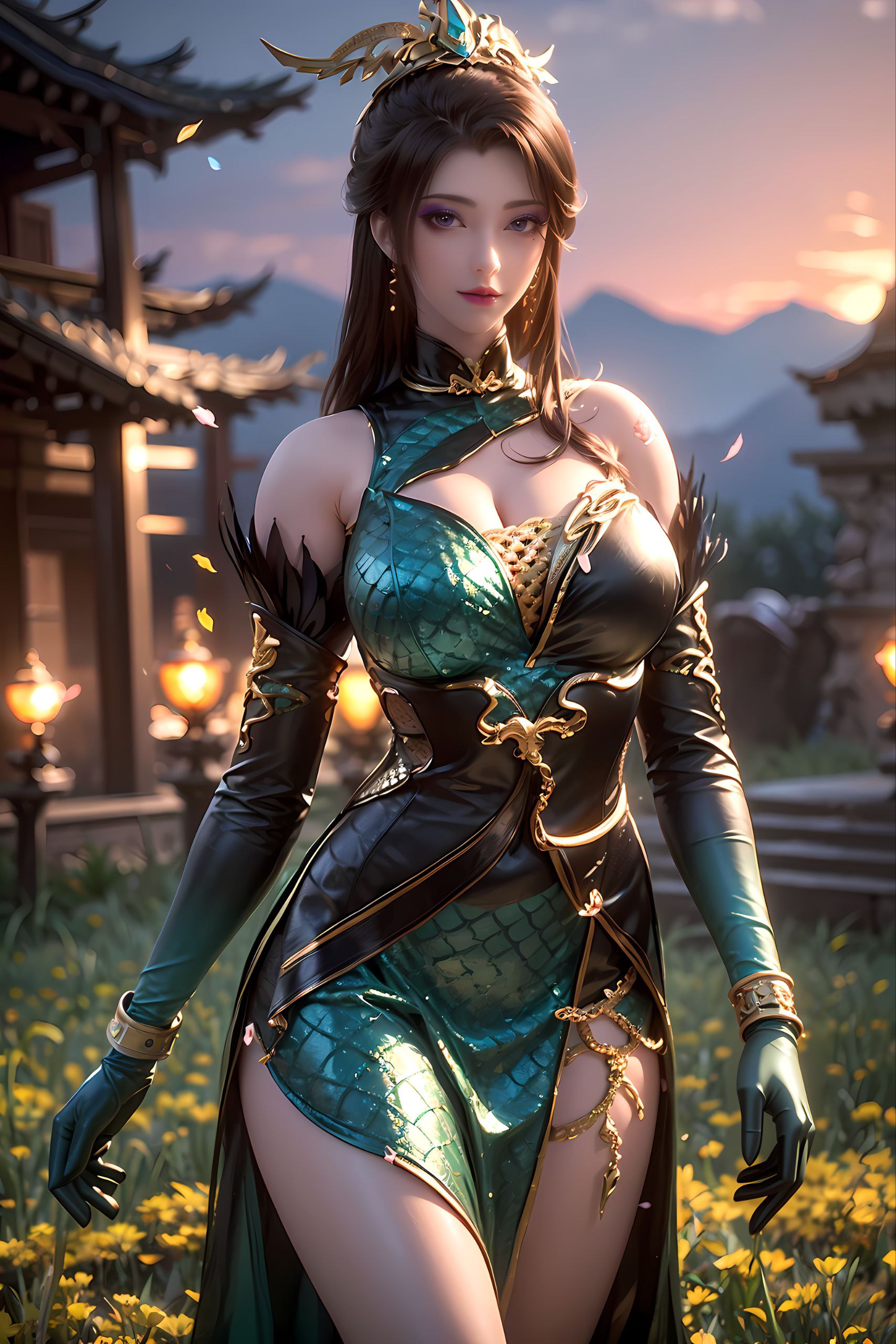然而